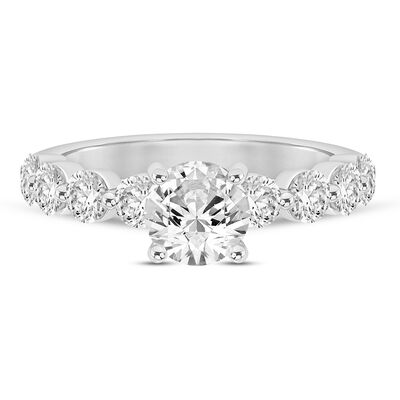Lab Grown Diamond Semi-Mount Engagement Ring in 14K White Gold (1 ct. tw.) (Setting Only)