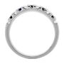 1/4 ct. tw. Diamond &amp; Sapphire Band in 10K White Gold