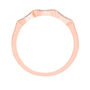 Bamboo Ring with Diamond Accents in 10K Rose Gold