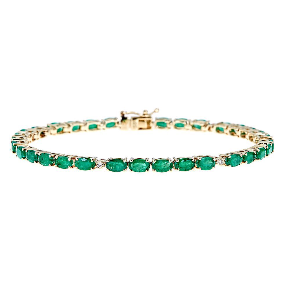Swarovski Emerald Crystal Bracelet Crystal Bracelet 14kt - Etsy