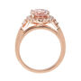 Morganite &amp; 1/2 ct. tw. Diamond Ring in 14K Rose Gold