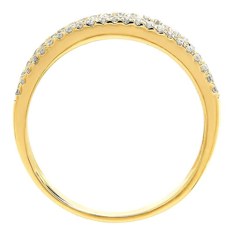 Emerald &amp; 1/3 ct. tw. Diamond Ring in 10K Yellow Gold