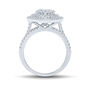 Pear-Shaped Cluster Diamond Engagement Ring in 10K White Gold &#40;2 ct. tw.&#41;