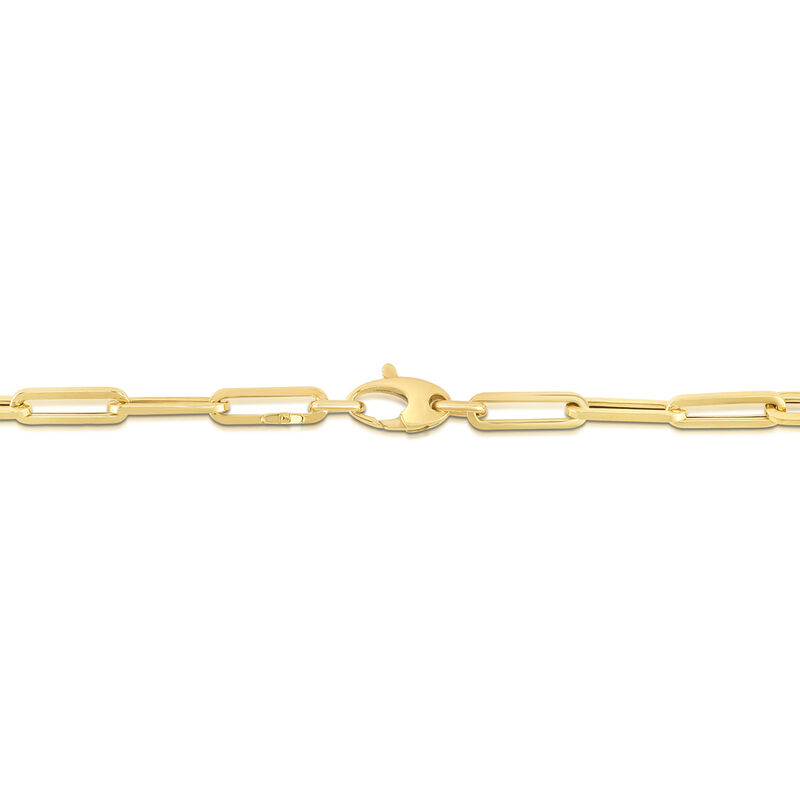 Paperclip Chain in 14K Yellow Gold, 4.25MM, 18&rdquo;
