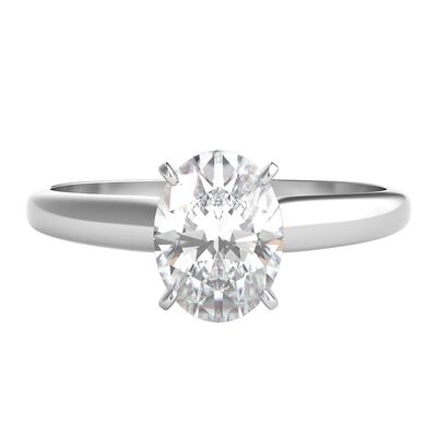 1 ct. tw. Diamond Solitaire Engagement Ring in 14K White Gold