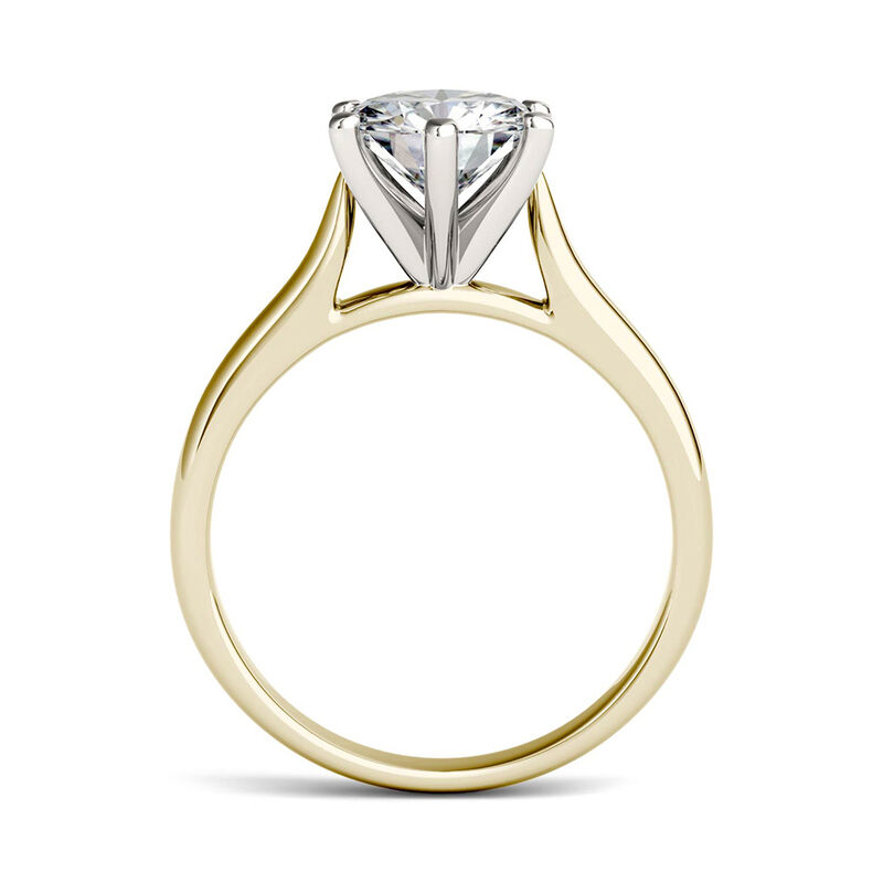Forever One™ Round Moissanite Solitaire Ring (1 1/2 ct.)