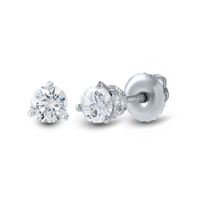 Lab Grown Diamond Earrings in Platinum (1 1/5 ct. tw.)