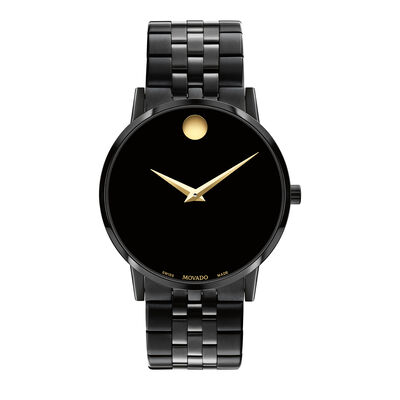 Museum Classic Men's Watch in Black Ion-Plated Stainless Steel, 40mm