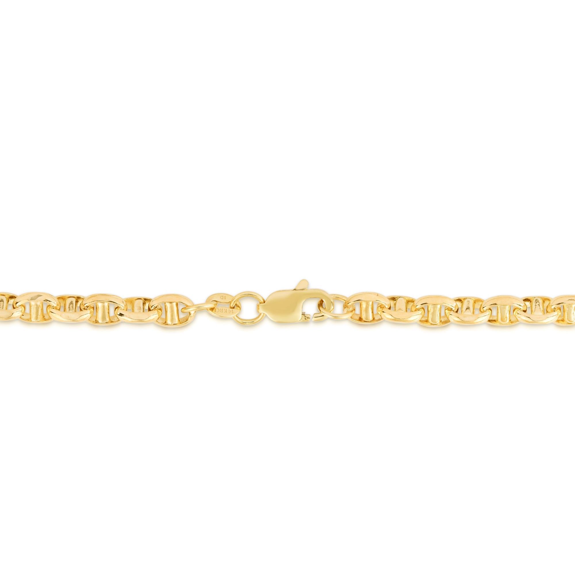 Men&#39;s Mariner Chain in 14K Yellow Gold, 22&quot;, 4.5MM