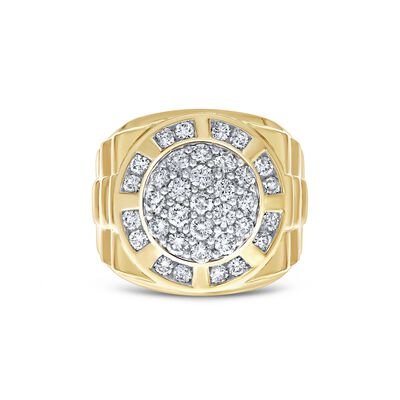 Men’s Diamond Ring in 10K Yellow Gold (2 ct. tw.)