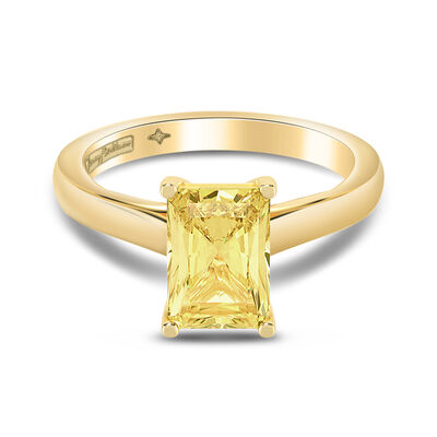 Isolde Yellow Lab Grown Diamond Engagement Ring in 18K Yellow Gold (1 1/2 ct. tw.)