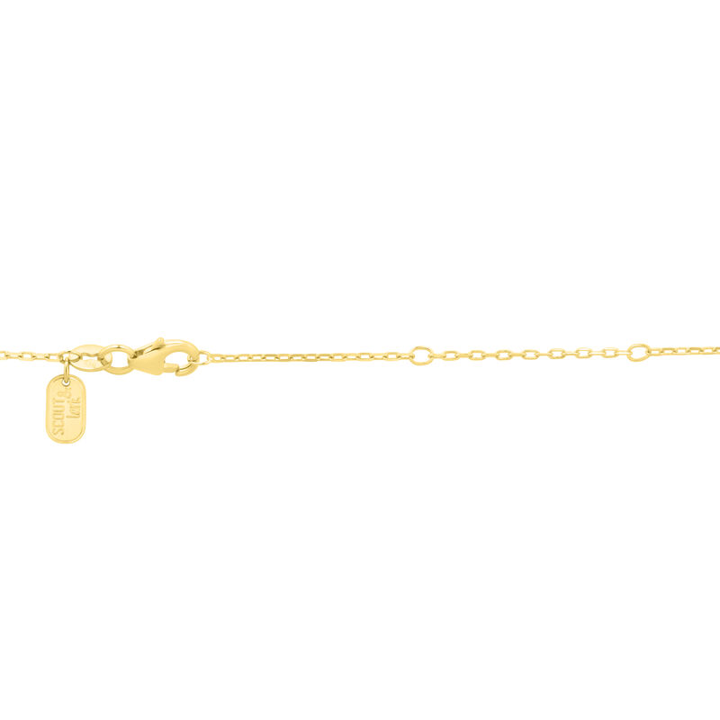 Lab Grown Diamond Round Solitaire Necklace in 10K Yellow Gold &#40;1/2 ct. tw.&#41;