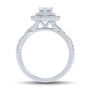 Lab Grown Diamond Pear-Shaped Double Halo Engagement Ring in 14K White Gold &#40;1 1/4 ct. tw.&#41;