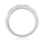 Lab Grown Round &amp; Baguette Diamond Band in 14K White Gold &#40;1/2 ct. tw.&#41;