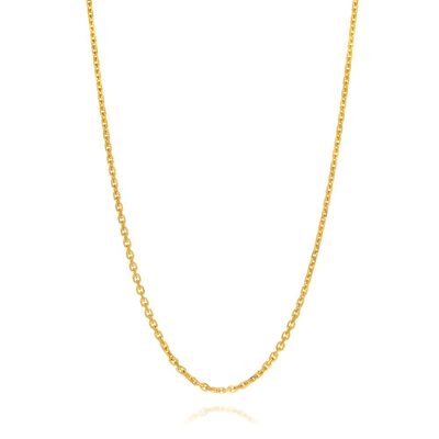 Adjustable Cable Chain in 14K Yellow Gold, 22