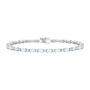 Lab-Created Opal and Lab-Created White Sapphire Bracelet in Sterling Silver