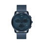 Mesh Men&#39;s Watch in Blue Ion-Plated Stainless Steel, 42mm