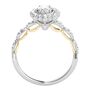 Margarita Oval Diamond Engagement Ring in 14k white gold &#40;7/8 ct. tw.&#41;