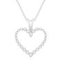  Diamond Single-Prong Heart Pendant in 10K White Gold &#40;1/4 ct. tw.&#41; 