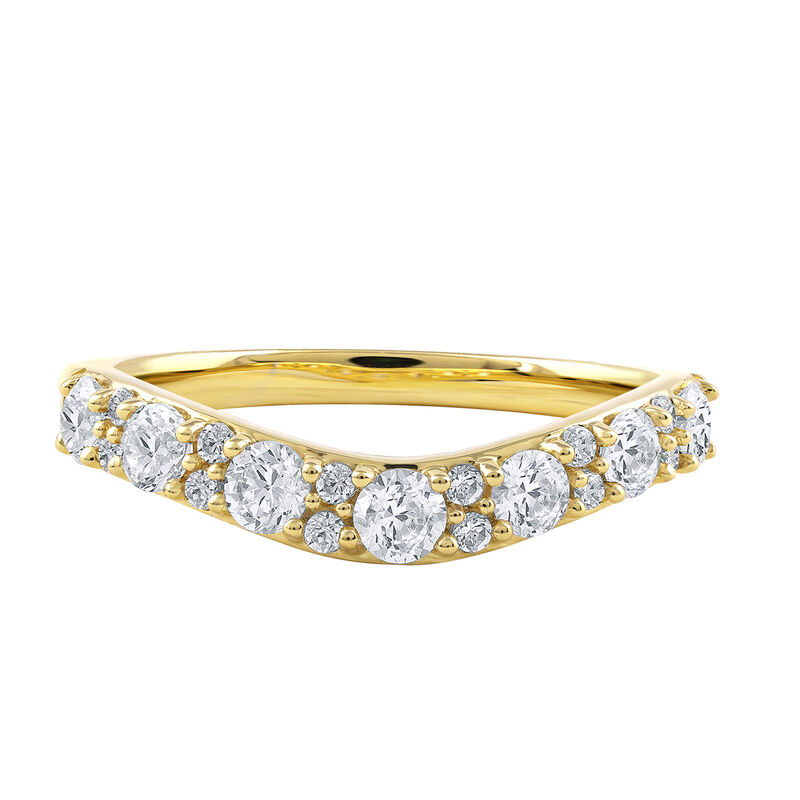 Lab Grown Diamond Contour Band in 14K Gold &#40;3/4 ct. tw.&#41;