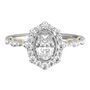 Margarita Oval Diamond Engagement Ring in 14k white gold &#40;7/8 ct. tw.&#41;