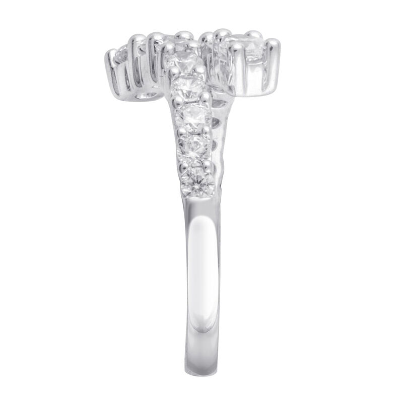 Lab Grown Diamond Wrap Ring in 14K White Gold &#40;1 ct. tw.&#41;