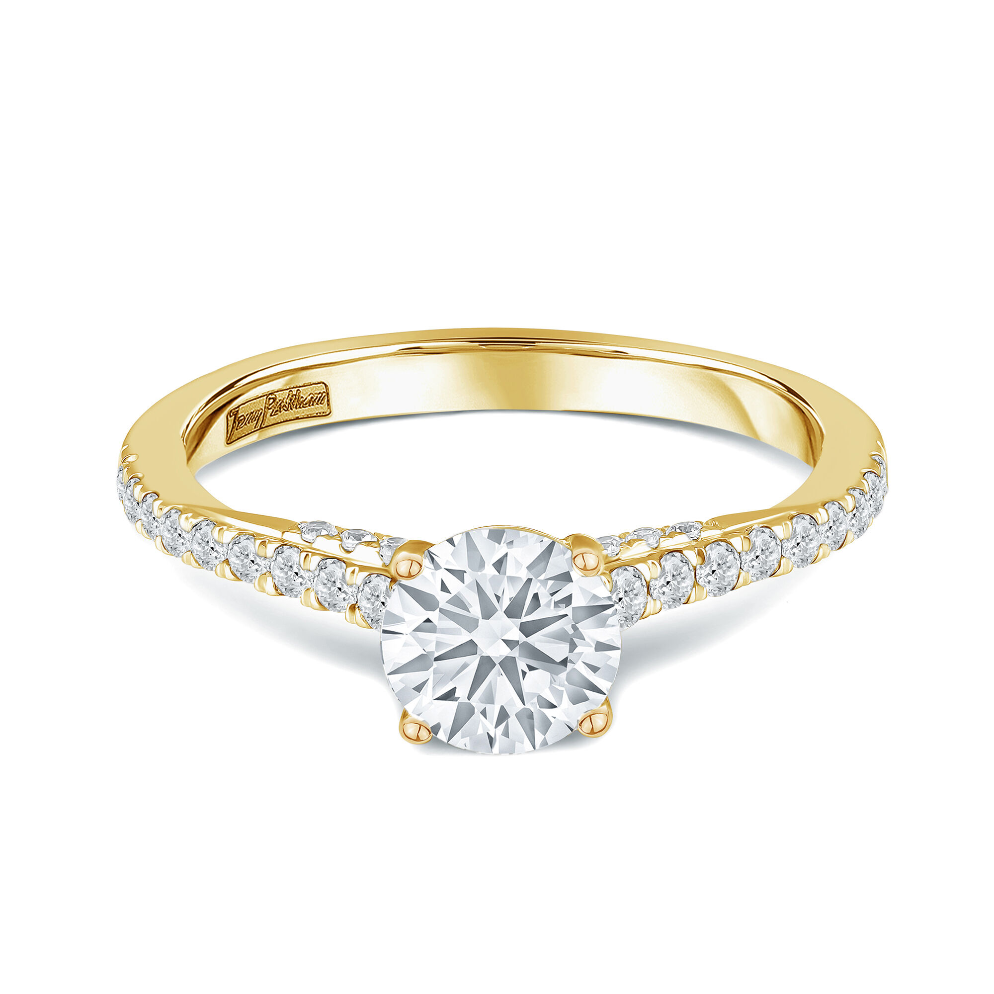Jenny Packham Oval Cut 0.85 Carat Total Weight Diamond Art Deco Style Ring  In 18 Carat White Gold - Livingstons Jewellers