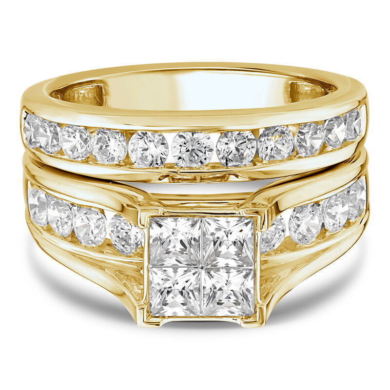 Princess-Cut Diamond Engagement Ring Set in 10K Gold &#40;2 ct. tw.&#41;