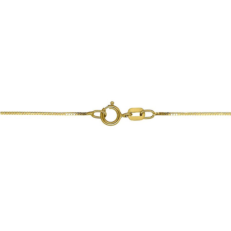 Tricolor Graduated Dangle Hearts Necklace in 14K Gold