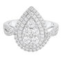 Diamond Engagement Ring in 10K White Gold &#40;1 ct. tw.&#41;