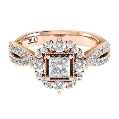 TRULY™ Zac Posen 1/2 ct. tw. Diamond Engagement Ring in 14K Rose & Yellow Gold