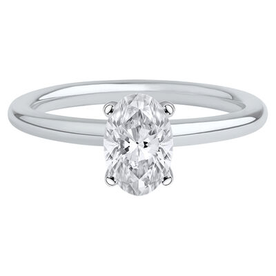 lab grown diamond oval solitaire engagement ring (2 ct.)