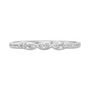 Diamond Stacking Ring with Marquise Shapes in 10K White Gold &#40;1/7 ct. tw.&#41;