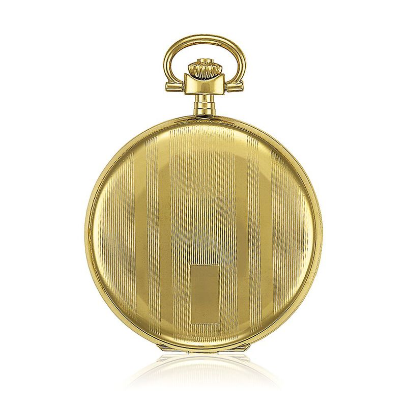 Savonnette Men&rsquo;s Pocket Watch in Brass Ion-Plated Stainless Steel, 48.5mm