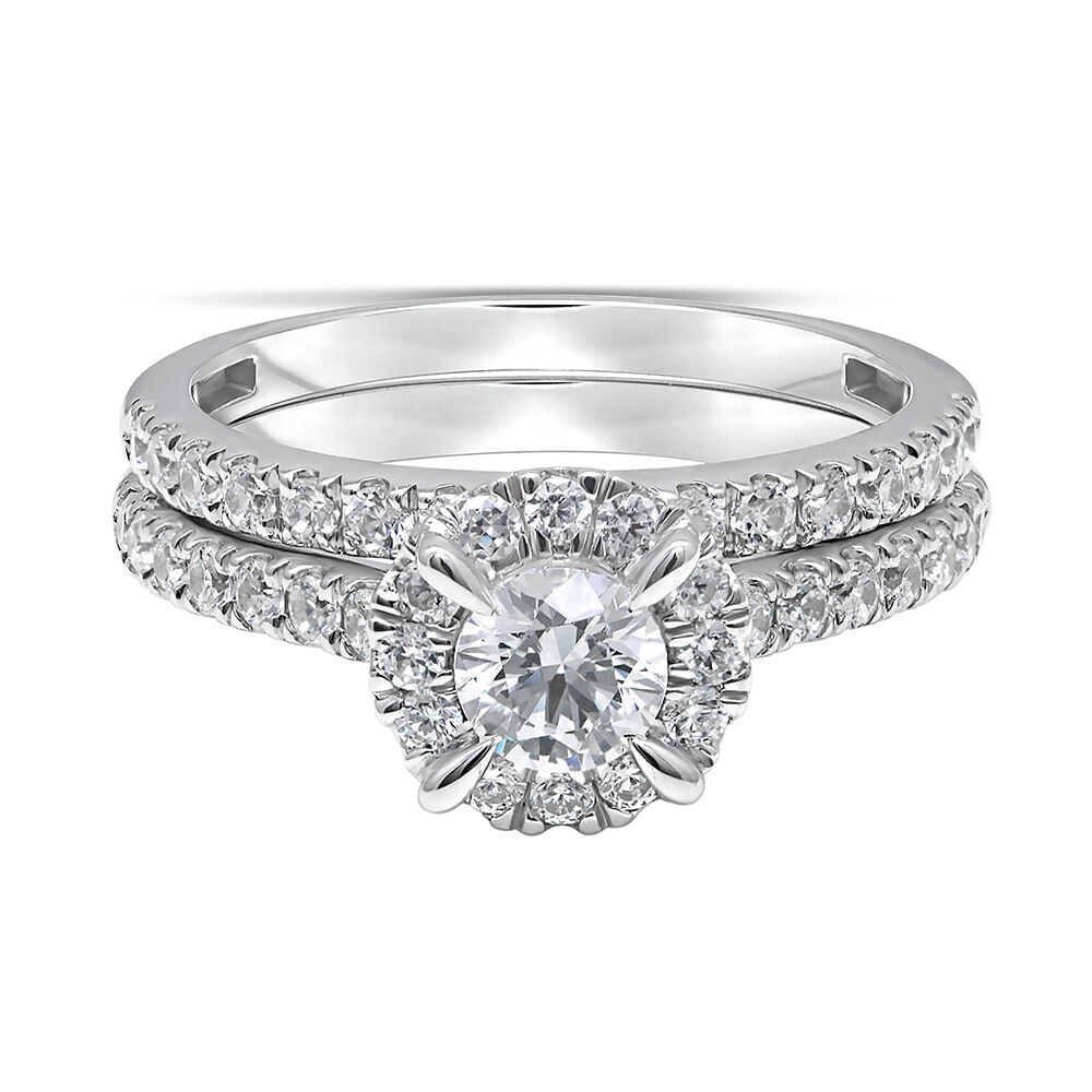 Logan - 14K White Gold Round Diamond Engagement Ring - Paul's Jewelry- Jewelry is Personal.