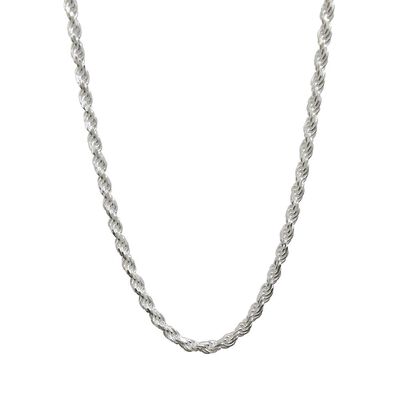 Rope Chain in Sterling Silver, 24