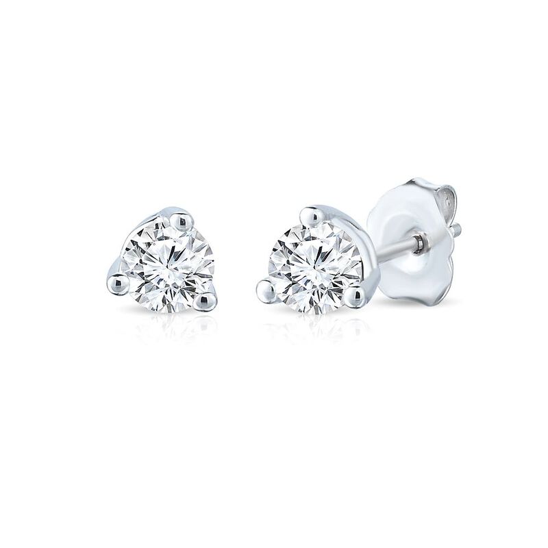 1/7 ct. tw. Diamond Stud Earrings in 14K White Gold