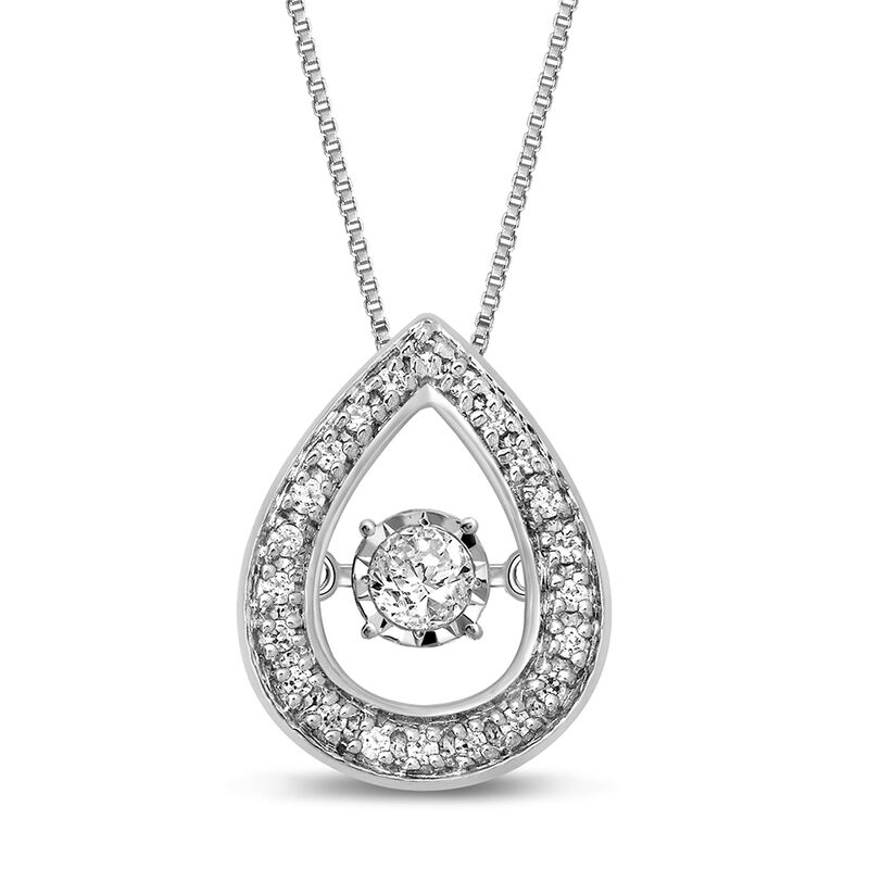 The Beat of Your Heart&amp;&#35;174; 1/5 ct. tw. Diamond Pendant in 10K White Gold