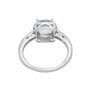 Blue Topaz and Diamond Accent Ring in Sterling Silver