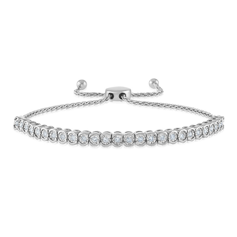 Diamond Bolo Bracelet in Sterling Silver &#40;1/2 ct. tw.&#41;