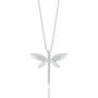 Diamond Dragonfly Pendant in Sterling Silver &#40;1/8 ct. tw.&#41;