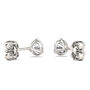 Round Moissanite Martini Stud Earrings in 14K White Gold &#40;1 ct. tw.&#41;