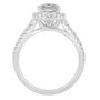 Lab Grown Diamond Oval Halo Engagement Ring in 14K Gold &#40;2 ct. tw.&#41;