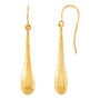 Diamond-Cut Drop Earrings in 14K Yellow Gold