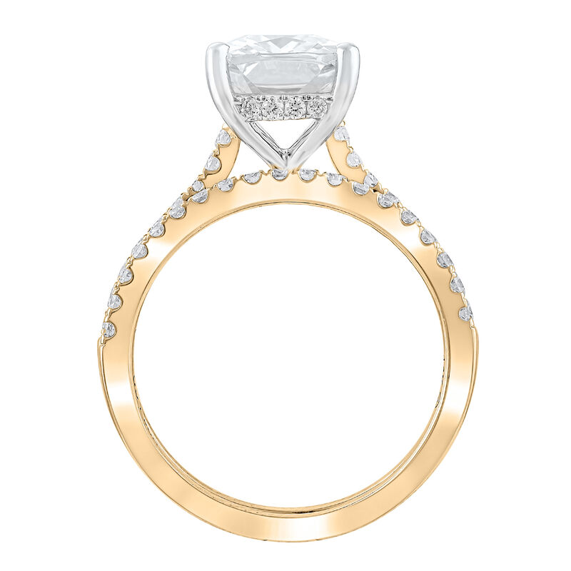 Lab Grown Diamond Wedding Set in 14K Gold &#40;3 &frac12; ct. tw.&#41;	