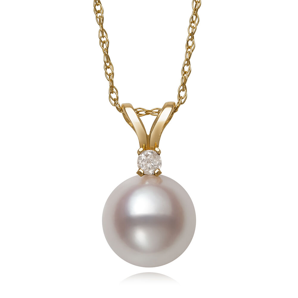 LARGE FRESHWATER PEARL NECKLACE - Yellow Gold & Silver – Buzz Jolie