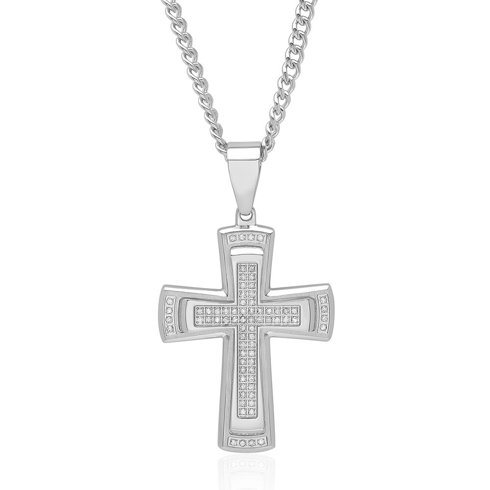 Proverbs 3:5 Trust In The Lord Forever Cross Necklace, 18 Inch Chain |  Mardel | 4005658