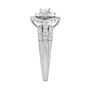Round Diamond Double Halo Engagement Ring in 14K White Gold &#40;1 ct. tw.&#41;