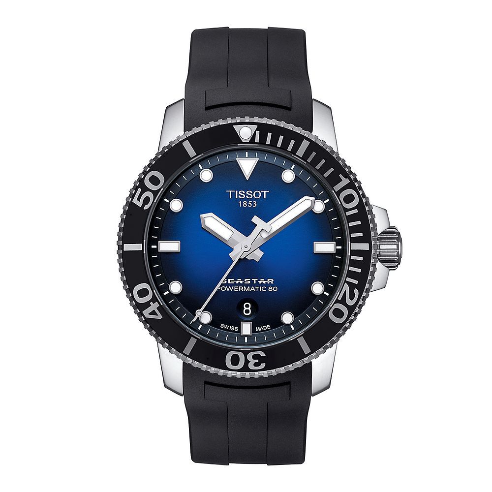 Tissot Seastar 1000 Powermatic 80 Black Rubber Men