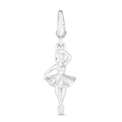 Ballerina Charm in Sterling Silver